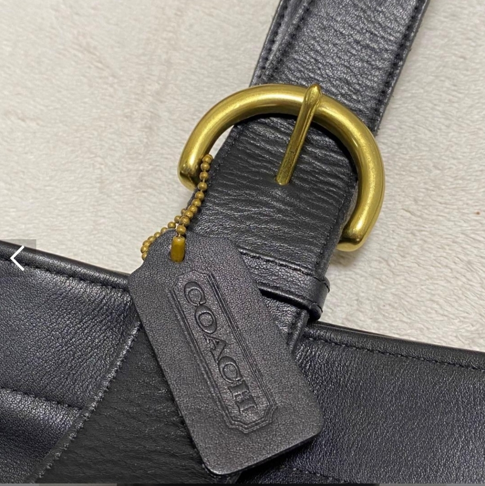 Coach Soho Lafayette Black Leather Tote Bag Vintage - Picture 13 of 16